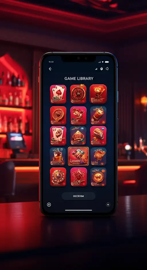 Présentation de l'interface de jeu Prince Ali Casino avec machines à sous, tables de blackjack et mini-jeux variés.